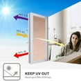 thumbnail image 4 of One Way Window Privacy Film Static Cling, 19.69*38.37'' Daytime Privacy & Sun Blocking Window Tint, Anti UV Reflective Film for Home & Office, PET Material, Heat Control & Blackout Solution, 4 of 8