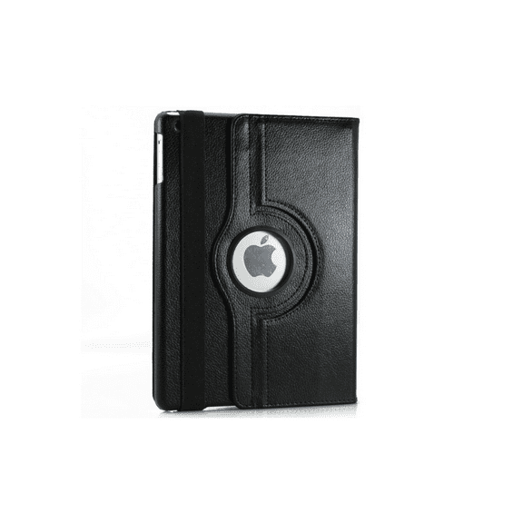 360 Degree Rotating PU Leather iPad 4 Case with Screen Protector Cover Multi-angle Stand Folio Cover with Smart Wake Up Sleep for Apple iPad 2/iPad 3/iPad 4(Black)