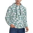 thumbnail image 2 of Balery Gouache Flowers Pattern Mens Hoodie Kangaroo Pocket Hoodie Pullover Hooded Sweatshirt Ideal for Daily Wear Travel and Home-4X-Large, 2 of 7