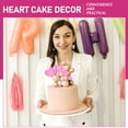 thumbnail image 7 of WEUVEB 20Pcs Pink Heart Cake Toppers for Wedding Party Decorative Cake and Cupcake Picks, 7 of 7
