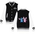 thumbnail image 3 of Chaqueta bomber universitaria de béisbol Lilo Stitch para hombre y mujer, estilo hip hop, estilo Harajuku, para niños y niñas, abrigos individuales, 3 of 5