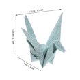 thumbnail image 2 of ETHZZLE 50Pcs Origami Wedding Cranes Glittering Hanging Decor for Romantic Events and Photo Backdrop, 2 of 6