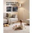 thumbnail image 2 of LazySpin 71" Cord Cover, Large TV Cord Hider for Wall Mounted TV, W1.18 H0.6in, White, 2 of 8