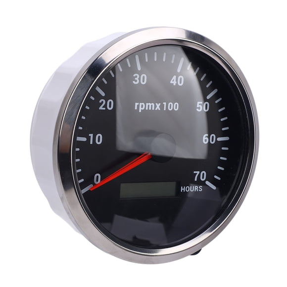 7 Color Backlight 110mm Tachometer with Hour Meter - DC 9-32V 7000RPM Gauge for Cars, Boats, RVs, Trucks & More