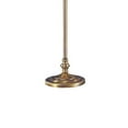 thumbnail image 4 of 150 Watt 6 Way Metal Floor Lamp with Fabric Tapered Shade, Gold- Saltoro Sherpi, 4 of 5