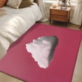 thumbnail image 6 of Pink Sky Area Rug 4x6 Washable Rug Non Slip Abstract Sky White Minimalist Large Area Rug Indoor Floor Carpet for Entryway Bedroom Kitchen Living Room Home Office Dining Room Nursery, 6 of 9