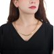 thumbnail image 5 of Cadena Collar Torsal Figaro 5mm Unisex 60cm Chapa de Oro 18k Ametrinaa MPCA0025, 5 of 5