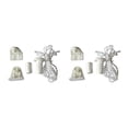 thumbnail image 4 of maskred Accessoires pour Volets Rideaux Store de Fenêtre Résistant à l'Usure Imperméable Quincaillerie Décorative Fournitures d'Intérieur Support Blanc 25mm 2Ensemble, 4 of 6