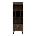 thumbnail image 4 of Miekor Furniture Oslo Bar Cabinet, Twelve Built-in Wine Rack, Double Door Cabinet, Two Shelves -Dark Walnut 0066, 4 of 8
