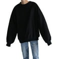 thumbnail image 1 of Men's Long Sleeve O Neck Sweatshirt Casual Oversize Pullover Top, 1 of 1
