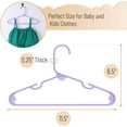 thumbnail image 6 of Mr. Pen- Kids Plastic Hangers, 10 Pack, Purple Baby Hanger, Childrens Hangers for Clothes, 6 of 7