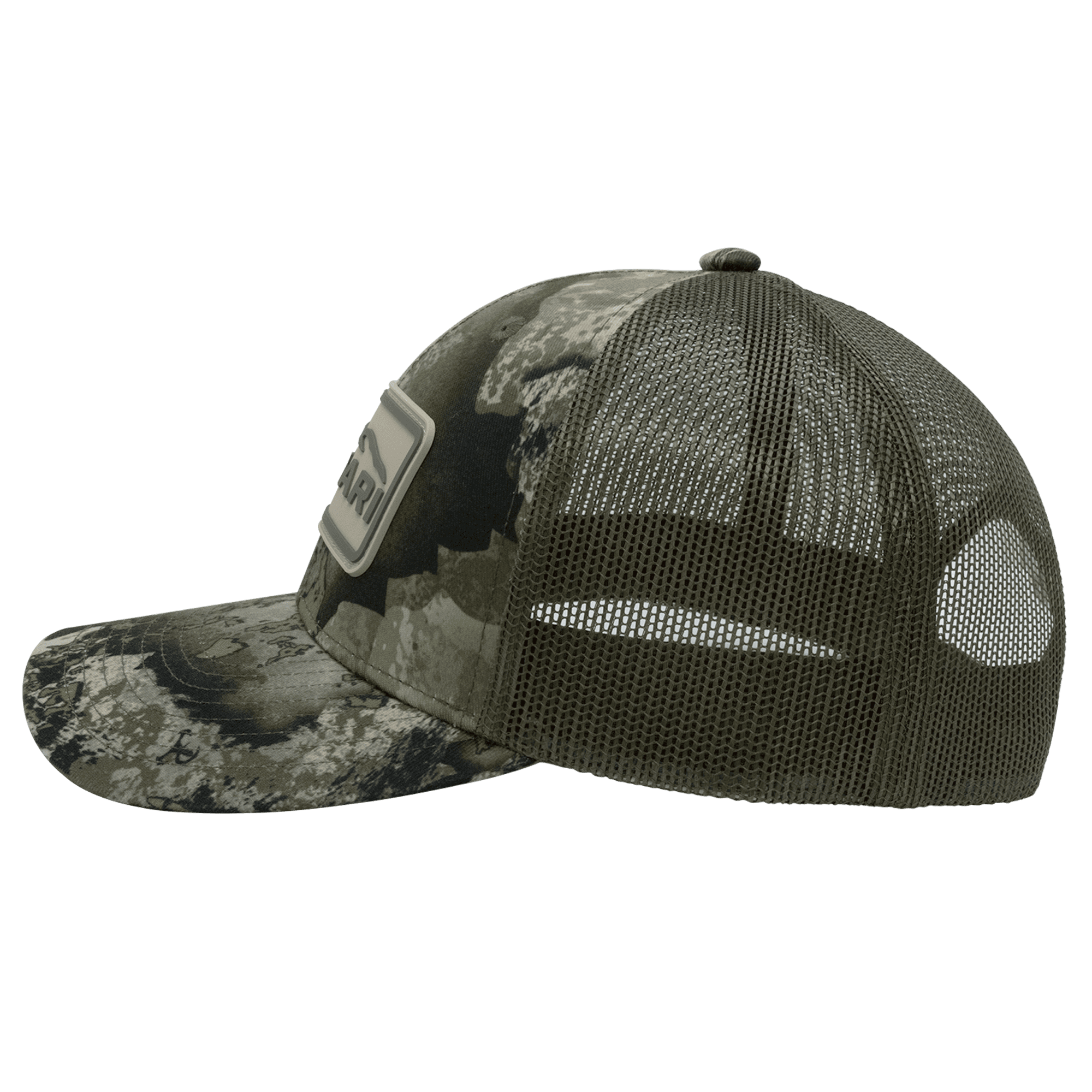 6 Panel Rubber Patch XRC Camo Mesh Back Curved Bill, OSFM