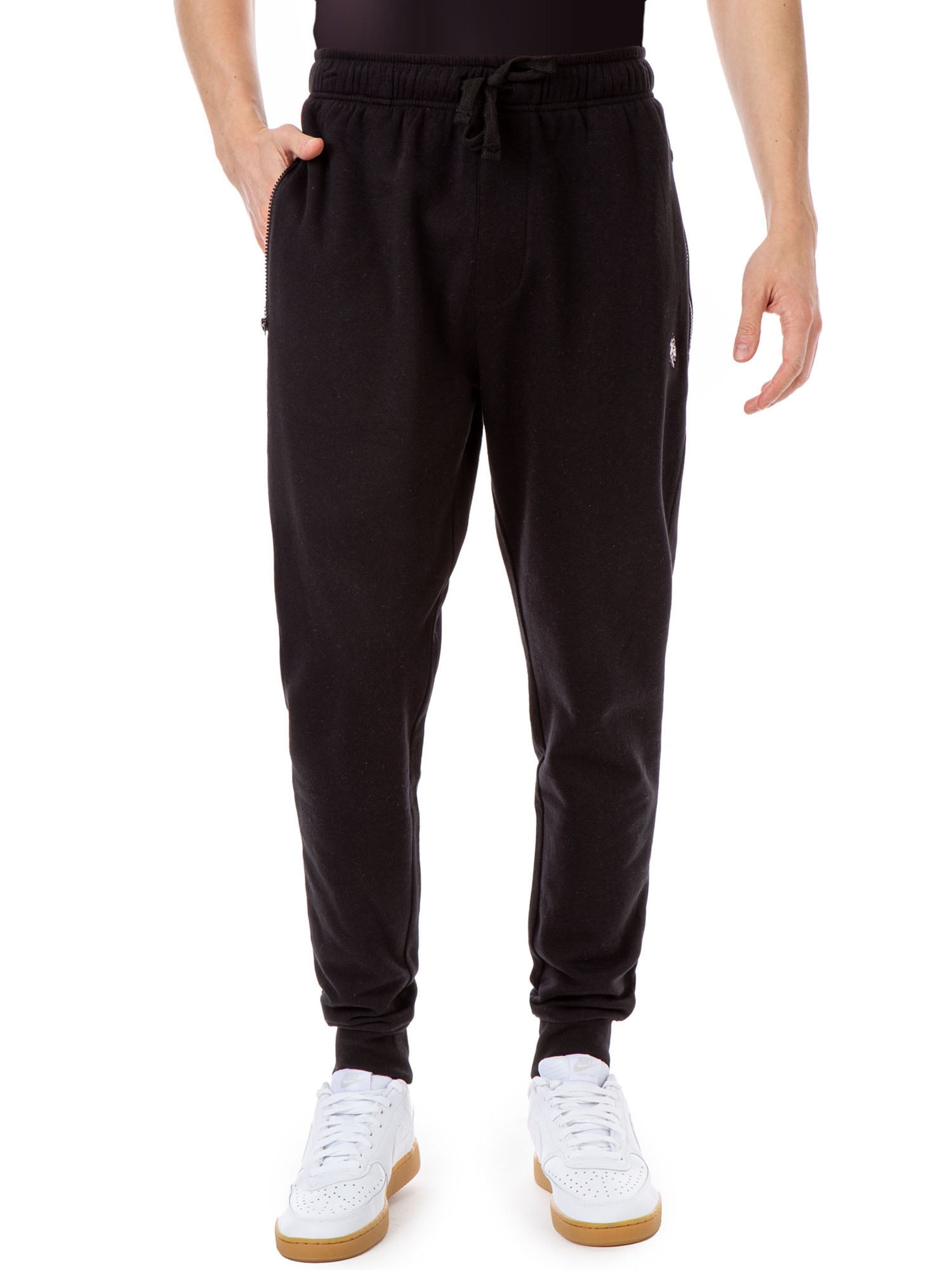 U.S. Polo Assn. Men's Fleece Sweatpants with Zip Pockets - Walmart.com