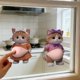 thumbnail image 4 of Pegatinas Lindas de Gato Grandes Gatos de Vientre Hombre Corgi Gatos Super Suave Silicona Pegatina Anticolisión Belleza Del Hogar Pegatina Anticolisión 2Pc, 4 of 6