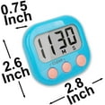 thumbnail image 2 of DISEN Digital Kitchen Timer - Big Digits, Loud Alarm, Magnetic Backing Stand, LCD Display Suitable for Kitchen, Study, Work, Exercise Training, Outdoor Activities (Blue), 2 of 9