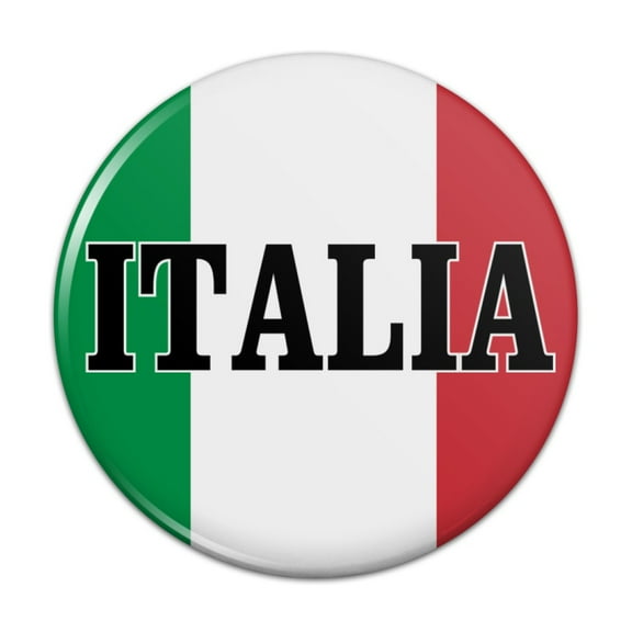 Italia Italy Italian Flag Pinback Button Pin