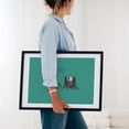 thumbnail image 4 of RIP floppy - Illustration Humor Retro Minimalist Modern Art Pop Art Nostalgia Black Framed Wall Art Print 20 x 30 inches, 4 of 8