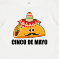 thumbnail image 4 of Inktastic Cinco De Mayo with Taco with Eyes Mustache and Sombrero Boys or Girls Baby T-Shirt, 4 of 5