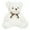 White, variant on WEIGEDU Classic Fluffy Gray Teddy Bear Plush Toys Stuffed Animals with Vintage Lattice Tie, 11.8 inches