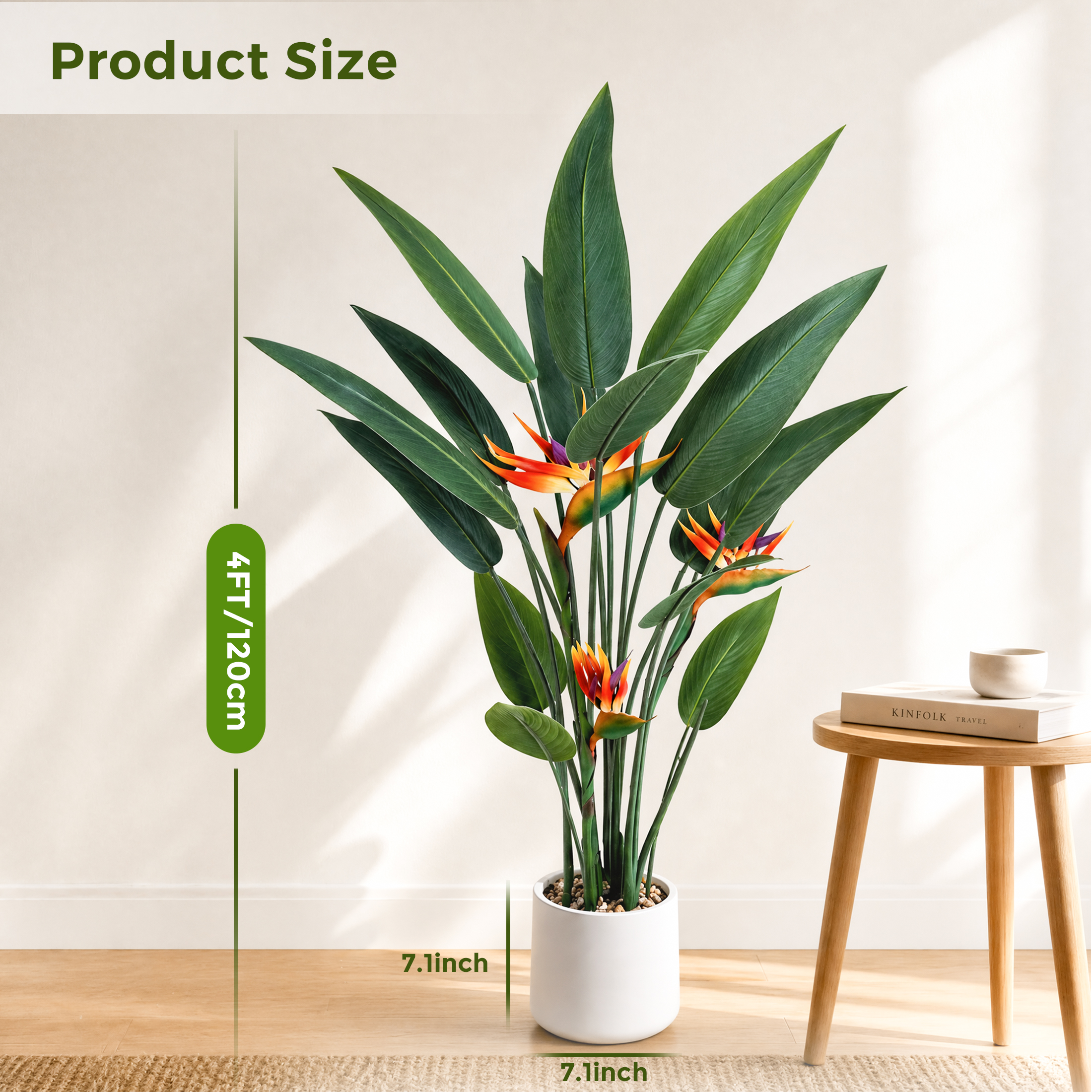 Vipuse 4-Foot Artificial Bird of Paradise Tree photo 2