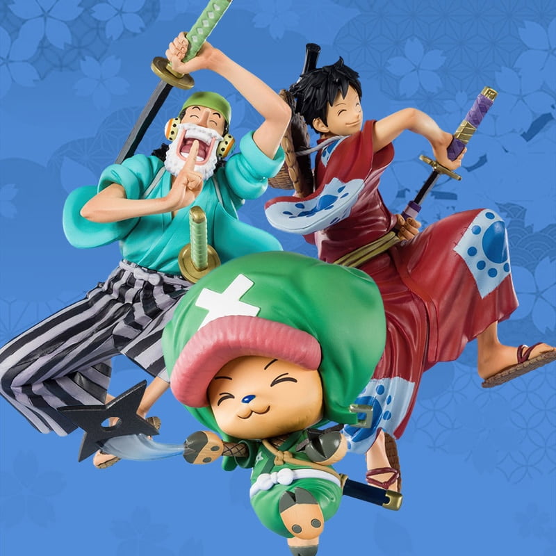 Original Bandai Figuarts Zero One Piece Anime Figure Wano Luffy