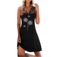 thumbnail image 1 of Robes d'Été pour Femmes 2022 Panneau en Dentelle Sans Manches Décontractée Ample Robe Débardeur Imprimé Tendance Ample Robes de Plage Soleil, 1 of 5