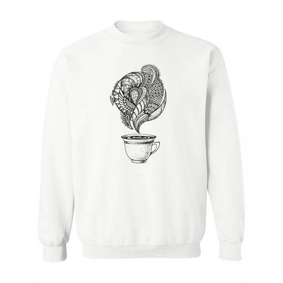 Cup Of Tea Sketch. Sweatshirt Women -Image by Shutterstock, Female 4X-Large