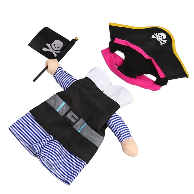 Premium Fabrics, Easy To Wear Dog Pirate Costume, Fun And Cute Look, Wide Application, Easy To Clean, Pet Pirate Costume With Hook AndFastener Design