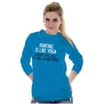 thumbnail image 4 of Funny Sarcastic Hunting Hunters Joke Women's Long Sleeve T Shirt Brisco Brands L, 4 of 5