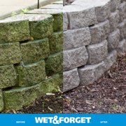 Wet & Forget Moss, Mold, Mildew, Algae Stain Remover Multi-Surface Outdoor Cleaner Concentrate, Original, 128 Fluid Ounces