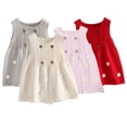 thumbnail image 6 of kids Knitted Vest Dress for Girls Toddler 1-10Y Sleeveless Sweater Waistcoat, 6 of 9