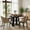 Black, variant on Kevinplus 43in-59in Extendable Round Dining Table for 4-8,Modern Kitchen Oval Dining Table for Kitchen Living Room,Walnut