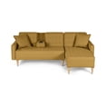 thumbnail image 2 of Sala Modular Reversible Makora Kendall Con Memory Foam, Color Mostaza, Lino Respaldo Reclinable De 3 posiciones., 2 of 10