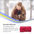 thumbnail image 3 of Diadema de ganchillo Sonducket estilo simple Flexible transpirable banda para El sudor Rosa roja, 3 of 6