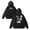 Black, variant on Peso Pluma Merch Dinastía Artwork Hoodie Vintage Washed Dirtyfit Fashion Winter Sweatshirts Top