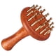 thumbnail image 2 of Peine de masaje de madera portátil, ligero y multifuncional, con cabezal de cobre para masajear todo el cuerpo, cintura, hombros y espalda., 2 of 9
