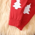 thumbnail image 6 of eczipvz Newborn Baby Boy My First Christmas Day Outfit Long Sleeve Romper Pants Hat 3-Piece Infant Boy Xmas Clothes Set Red,6-12 Months, 6 of 9