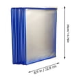 thumbnail image 2 of LIOOBO Wall Mounted Magazine Holder Wall Hanging Files Storage Rack Blue Metal Frame 1Pcs, 2 of 8