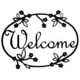 thumbnail image 3 of Home Wall Decorative Indoor Black Floral - Welcome Sign Medium, 3 of 4