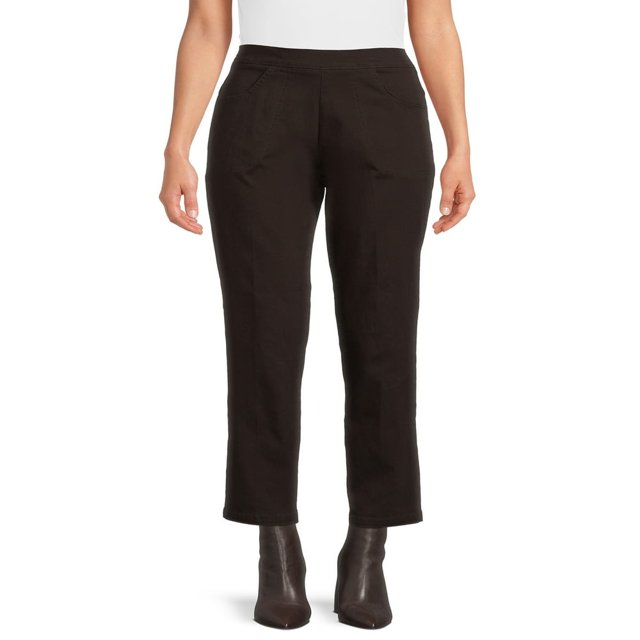 CHOK Women‘s Stretch Pull On Pants with Pockets 29” Inseam for Regular Sizes XS-XXL