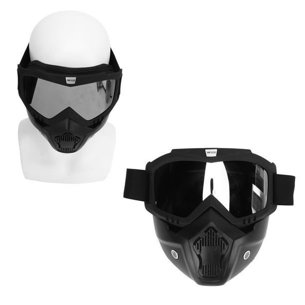 Cubierta facial gafas de motocicleta lente de PC antideslizante diadema elástica ajustable de alta transmitancia para montar ANGGREK Otros