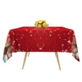 thumbnail image 7 of Tchckioa Christmas Red Square Tablecloth,Waterproof Table Cloth for Kitchen,52x52 Inch, 7 of 7