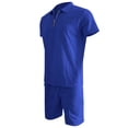 thumbnail image 6 of Men Summer Outfits One Button Suits for Men Night for Men Tux Prom Suits Slim Light Prom Outfits 3 Piece Boys Suit Modern Fit Custom Jackets Men's Set 2 Piece Blue 3XL, 6 of 6