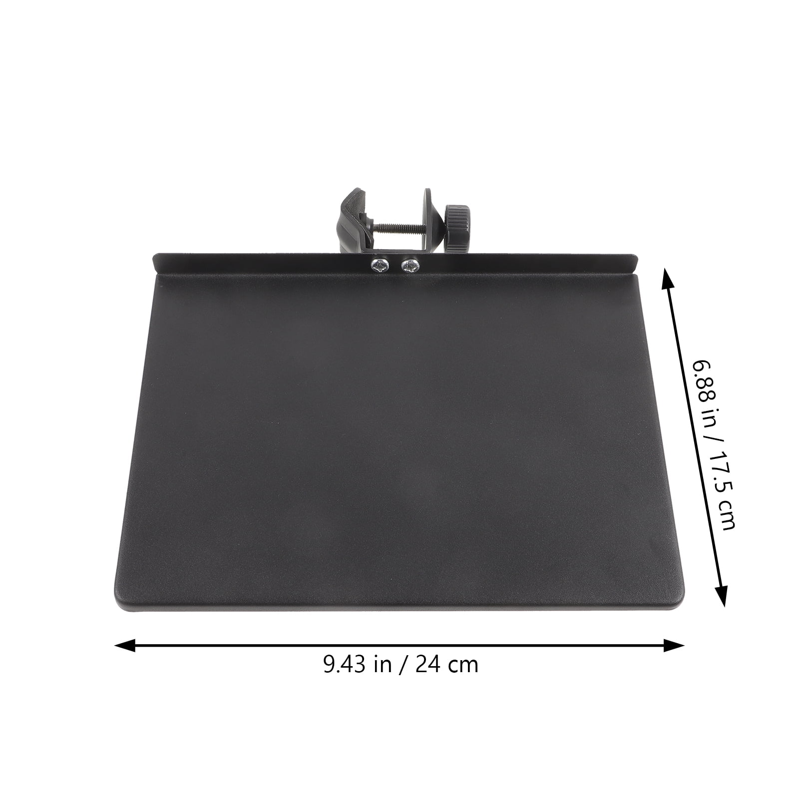 NUOLUX Live Broadcast Microphone Stand Bracket with Sound Card Shelf and Clamp