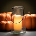 thumbnail image 4 of Sullivans Farmhouse Decorative Glass Hurricane Lantern for Pillar Light Candles 10.5"H Clear, 4 of 11