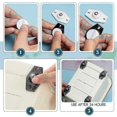 thumbnail image 4 of 24 Pieces Adhesive Wheels Mini Fixed Wheels Caster Boxes Caster Small Caster Paste Sticky Caster Bl, 4 of 4