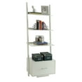 Convenience Concepts American Heritage Ladder Bookcase with File Drawer