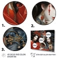 thumbnail image 3 of Designart "Kabuki Theatre Japon wall art III" Japanese Floater Framed Wall Art Living Room, 3 of 7