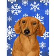 thumbnail image 1 of 11 x 15 Po. Drapeau de Jardin d'Hiver Dachshund, 1 of 1