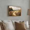 thumbnail image 3 of Framed Vintage Wildflower Landscape Canvas Wall Art Rustic Nature Flower painting Decor Pictures Farmhouse Nature Floral Posters Prints for Corridor Living Classroom Bedroom Decoration, 3 of 6